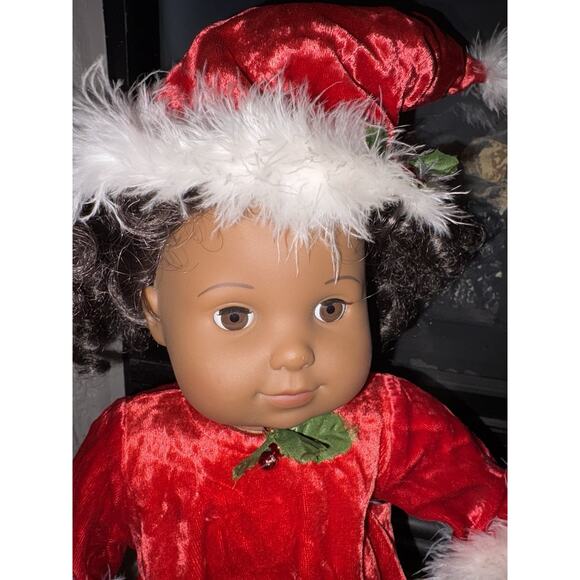 Retired American Girl Doll Bitty Baby Twin African And Santa’s Helper Set Tree - Picture 2 of 7
